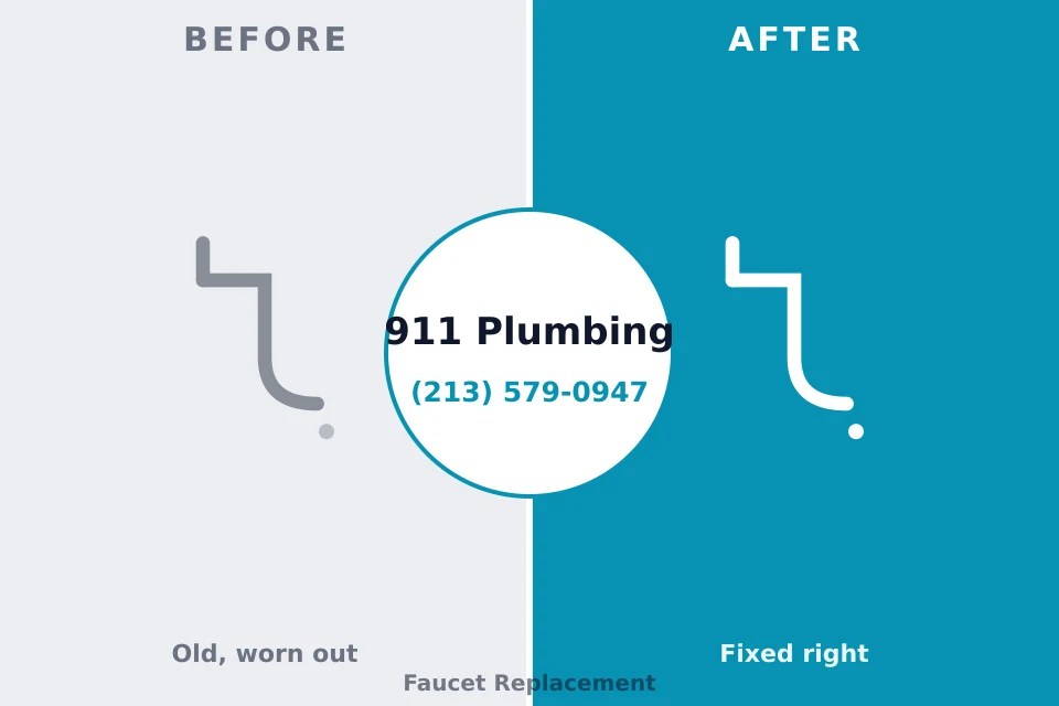 Before and after: plumbing repair Country Squire Lakes, IN